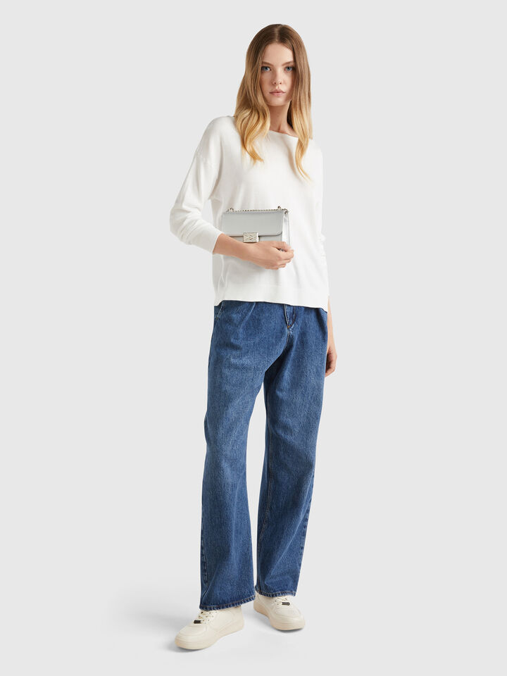 BOAT-NECK SWEAT.L/S Mujer image number 3